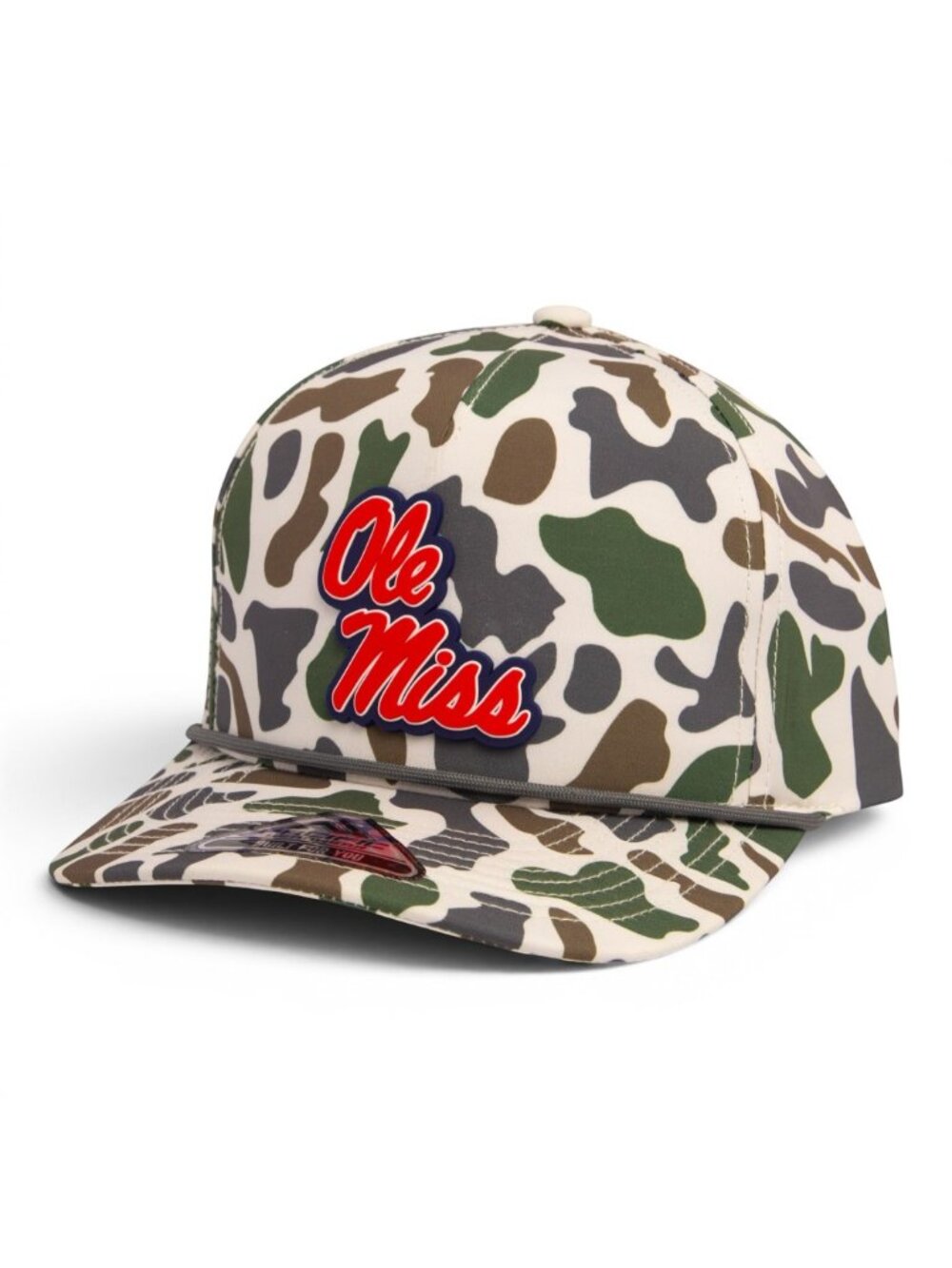 Ole Miss Rebels 3D Duck Camo Rope Hat- Timberline